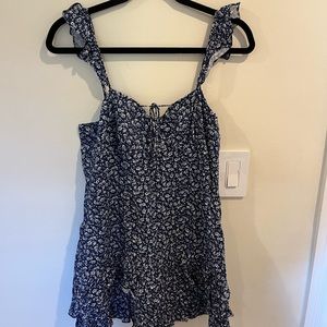 SWEET POT beautiful blue floral dress